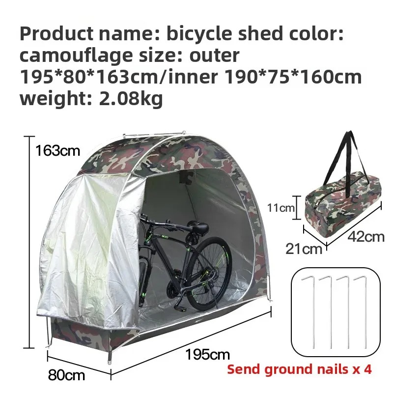 Cycling Gear Needed - Abri de vélo portable pour l'extérieur,