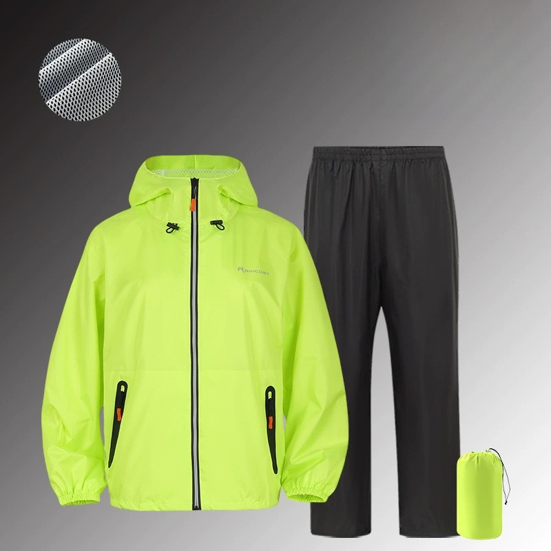 Cycling Gear Rain - Combinaison de pluie imperméable intégrale réfléchissante