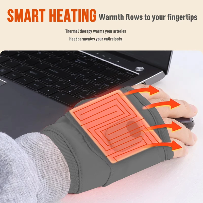 Cycling Gear Temperature - Gants chauffants à chargement USB avec