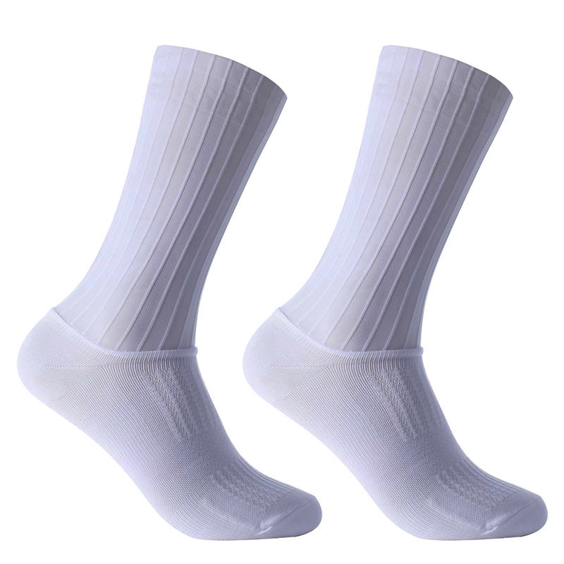 Ykyw Cycling Gear - Chaussettes aérodynamiques d'été en Silicone antidérapantes,